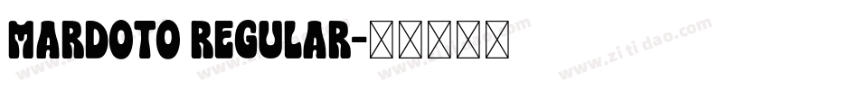 Mardoto Regular字体转换